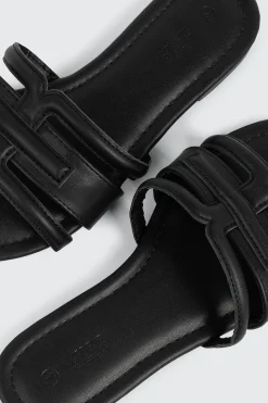 Round Toe Flat Sandals