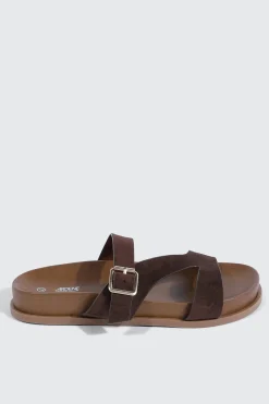 Round Toe Flat Sandals