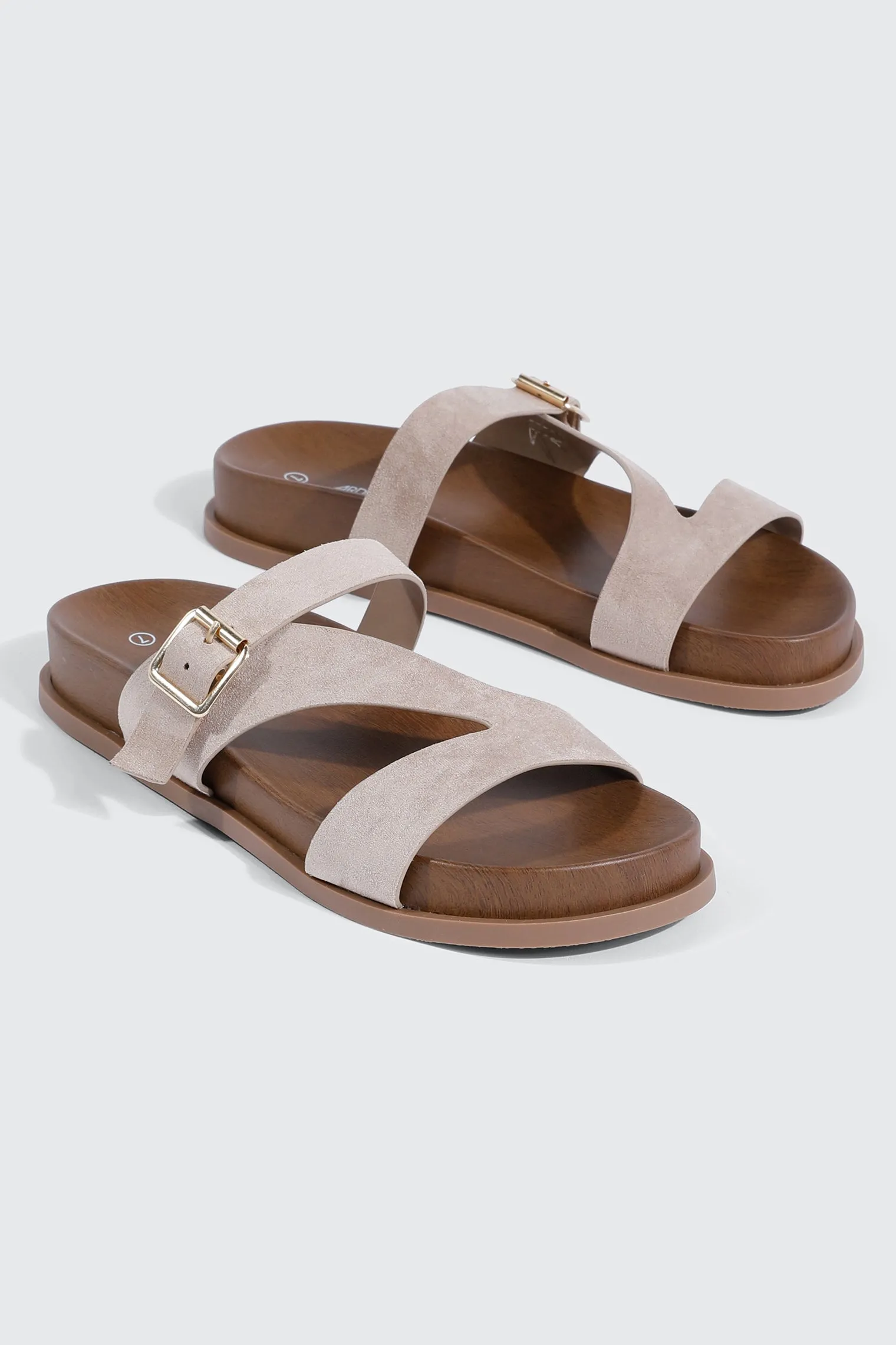 Round Toe Flat Sandals