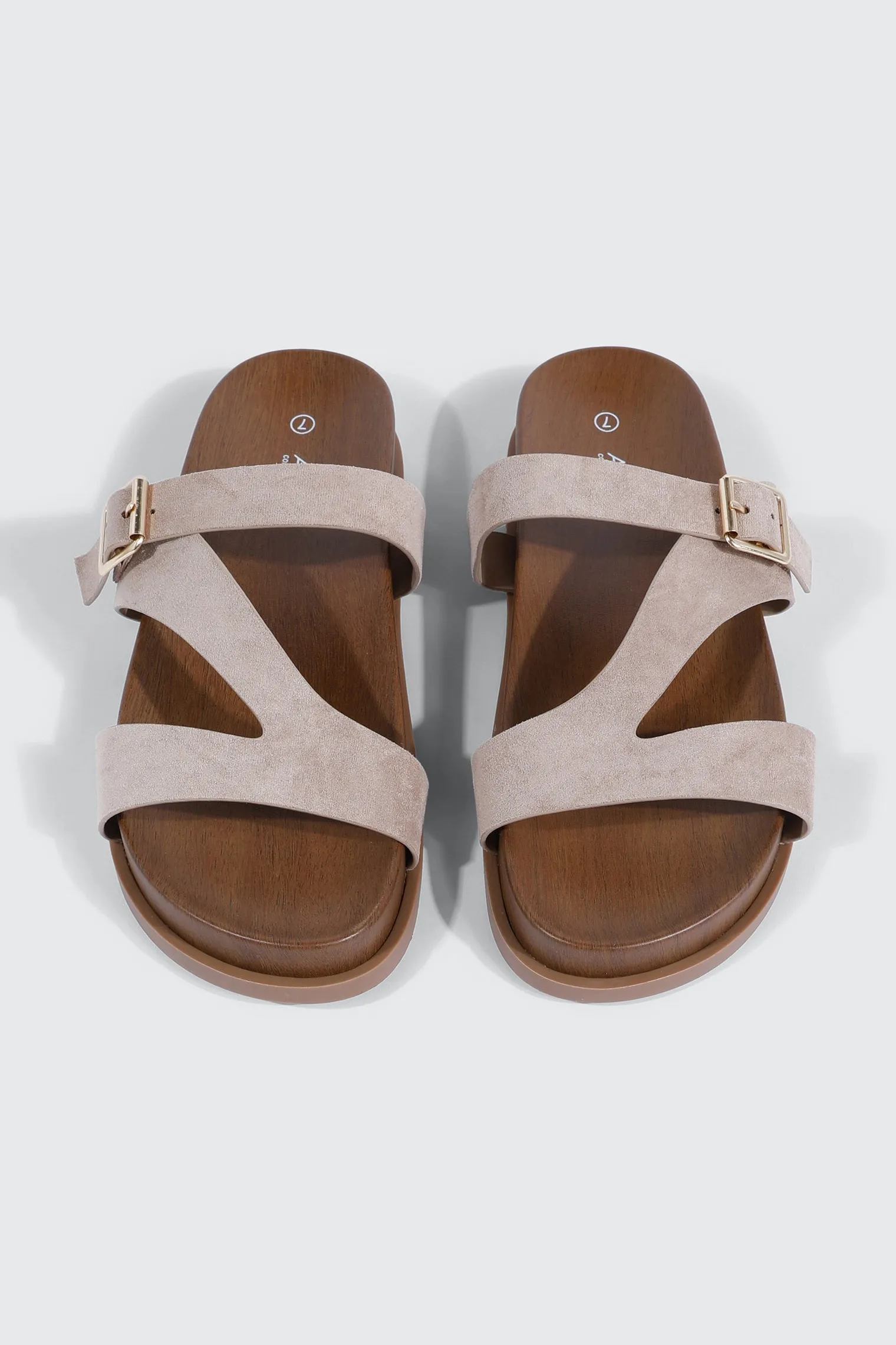 Round Toe Flat Sandals
