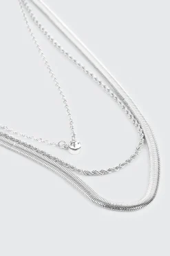 3-Row Chain Necklace
