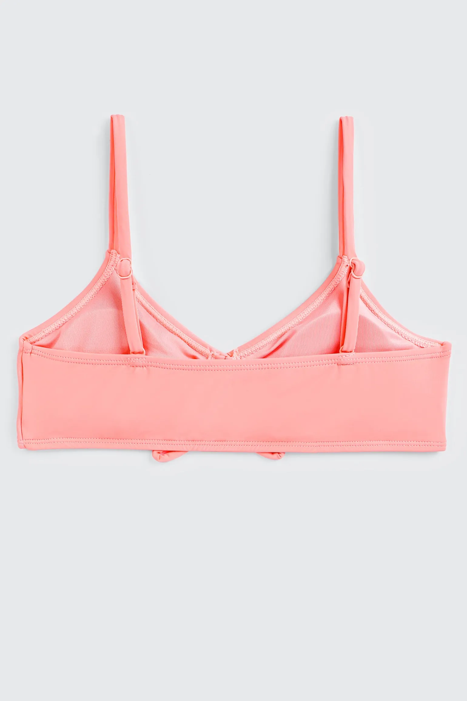 Ruched Floral Bikini Top