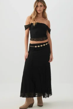 Ruched Lace Top
