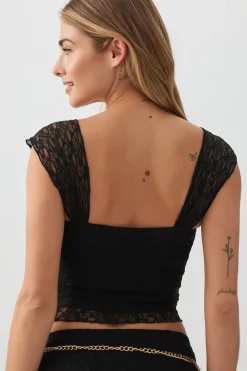 Ruched Lace Top