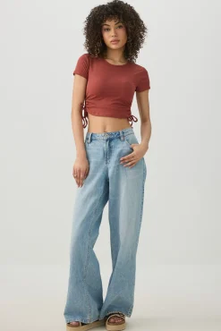 Ruched Side Ultra Crop Top