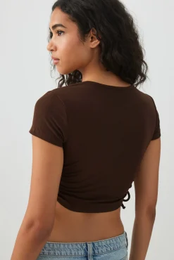Ruched Side Ultra Crop Top