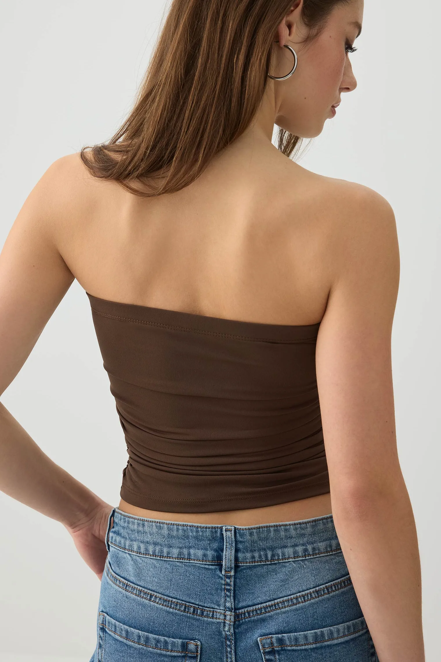 Ruched Tube Top