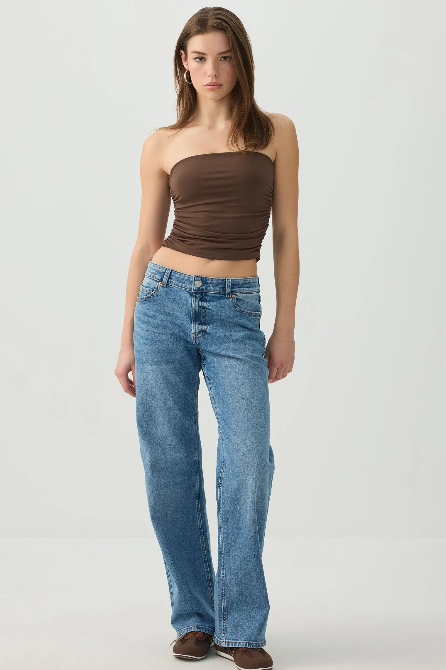 Ruched Tube Top