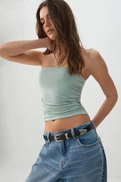 Ruched Tube Top
