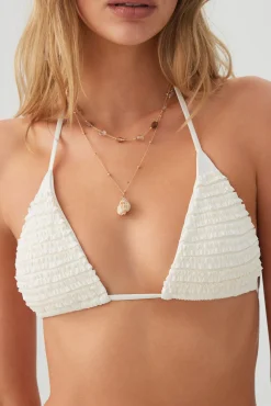 Ruffle Triangle Bikini Top