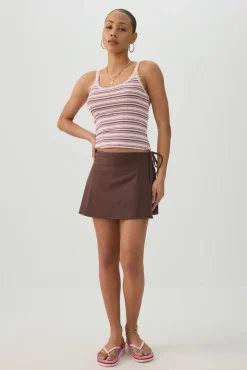Scoop Neck Lace Trim Tank