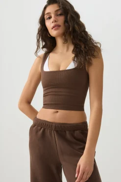 Seamless Crop Trapeze Tank Top