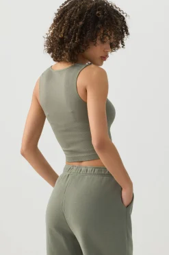 Seamless Crop Trapeze Tank Top
