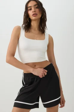 Seamless Ribbed Trapeze Tank Top