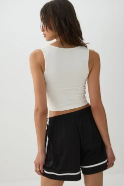 Seamless Ribbed Trapeze Tank Top