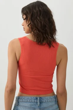 Seamless Ribbed Trapeze Tank Top