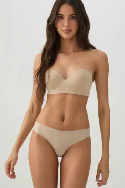Seamless Strapless Push Up Bra