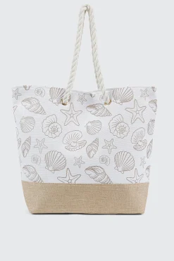 Seashell Canvas Tote Bag