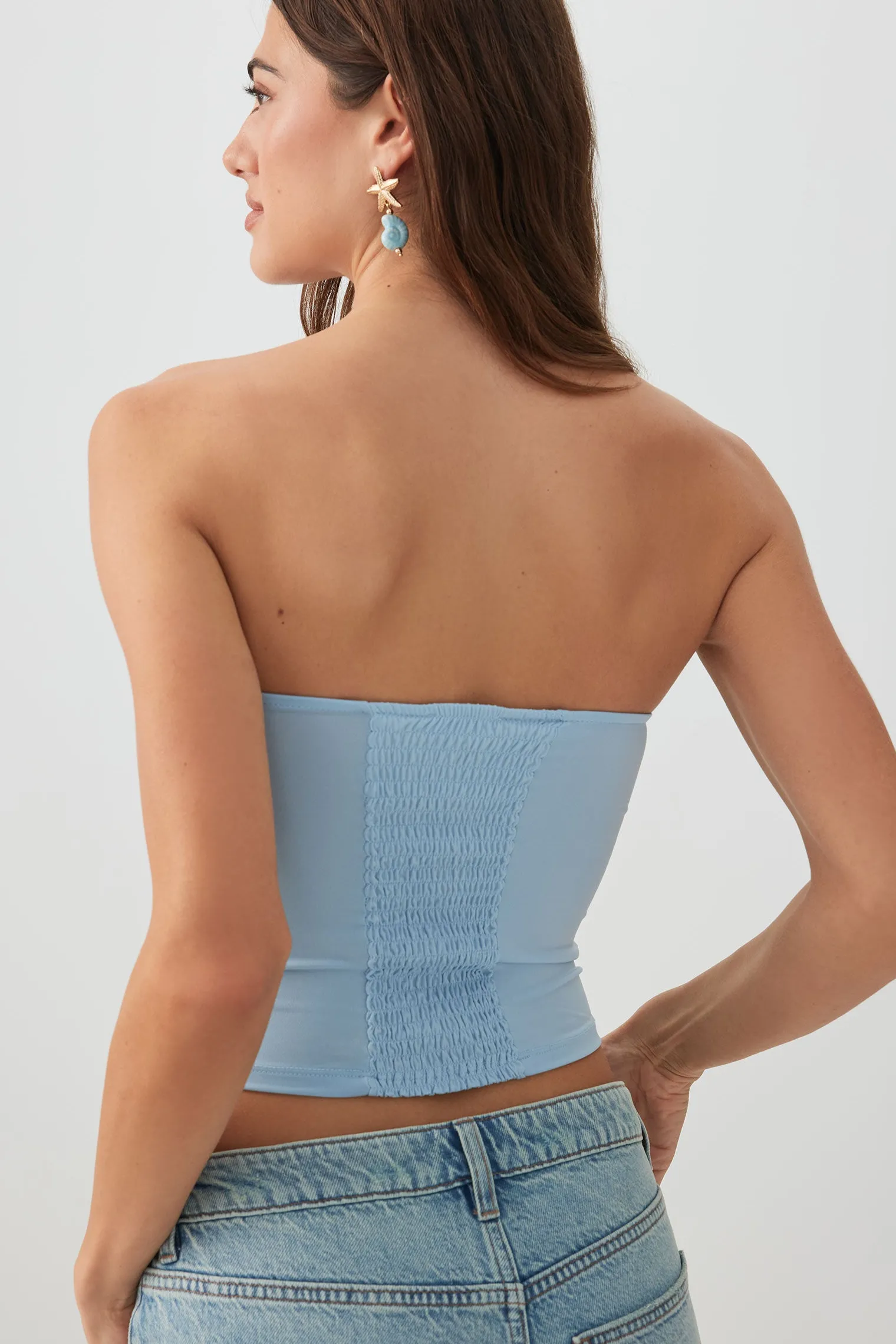 Sequin Beaded Tube Top