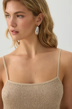 Sequin Knit Tank Top