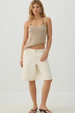 Sequin Knit Tank Top