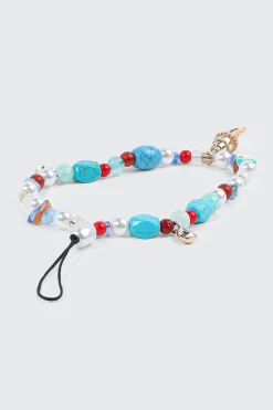 Shell Phone Charm Wristlet