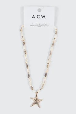 Shell Star Pendant Necklace