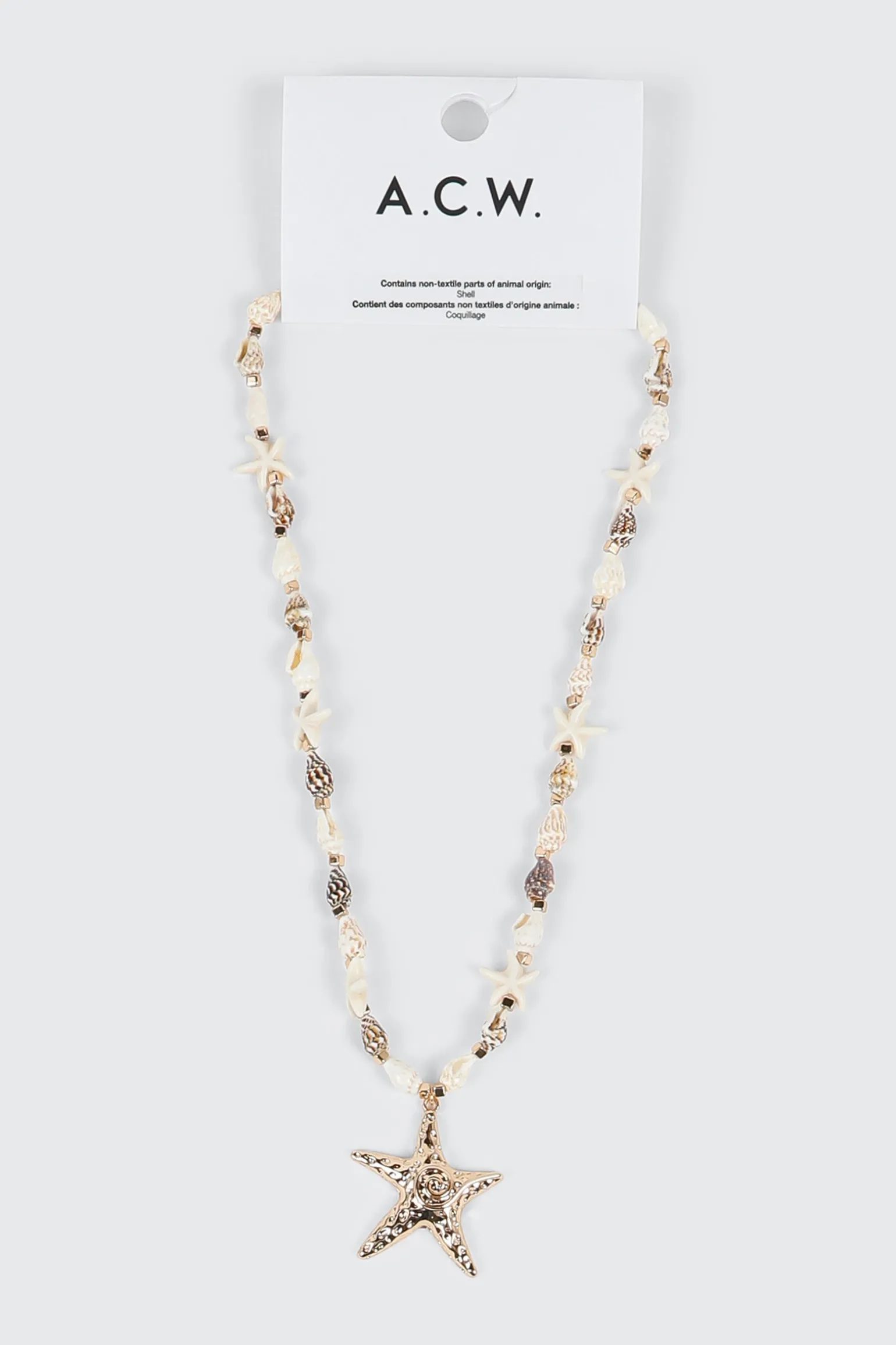 Shell Star Pendant Necklace