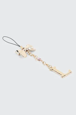 Shiny Letter A Phone Charm with Bow