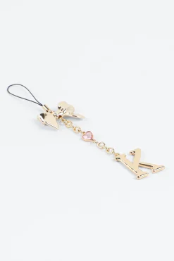 Shiny Letter K Phone Charm with Bow
