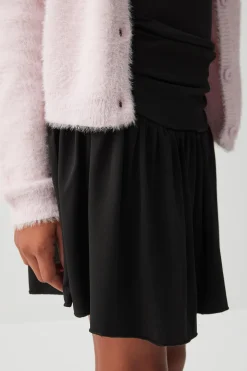 Shirred Waist Mini Skirt