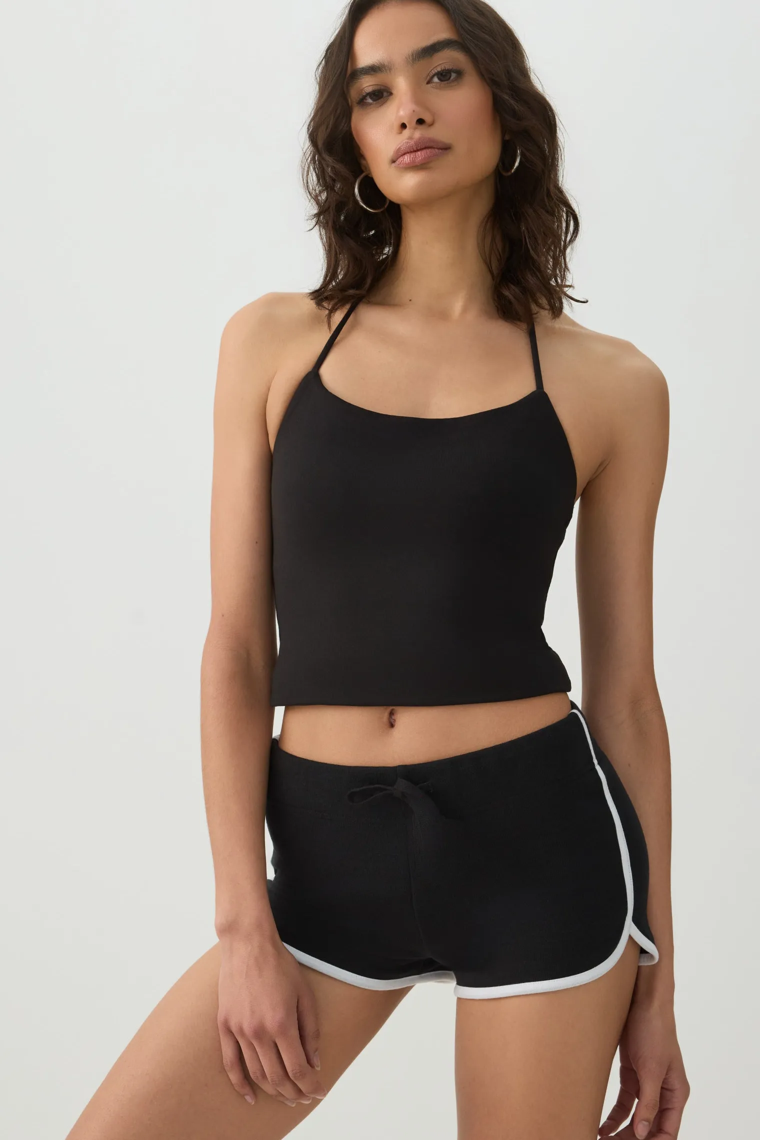 Short Halter Tank Top