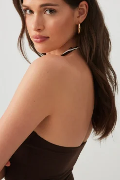 Short Halter Tank Top