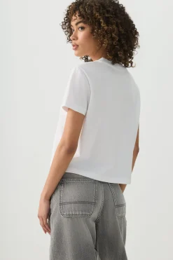 Short Length V-Neck Short Sleeve T-Shirt