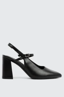 Slingback Block Heel Mary Janes