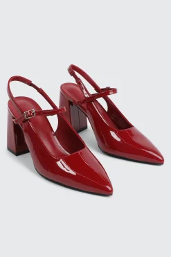 Slingback Block Heel Mary Janes