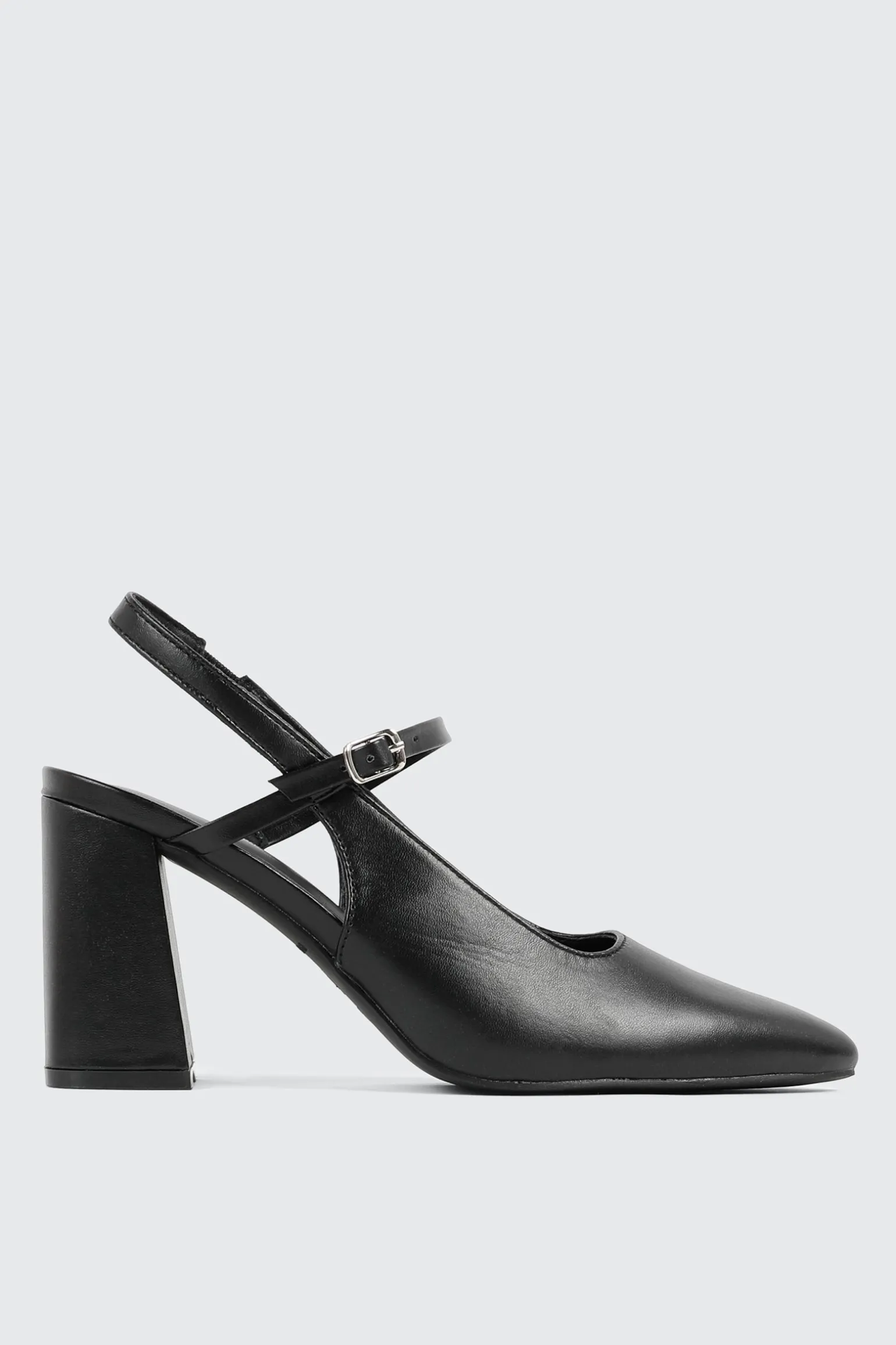 Slingback Block Heel Pumps