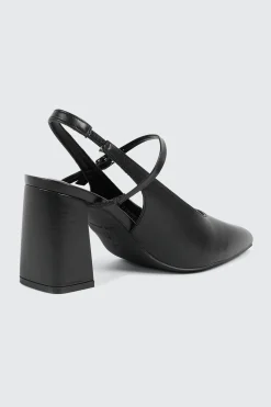 Slingback Block Heel Pumps