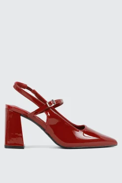 Slingback Block Heel Pumps