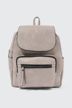 Small Faux Leather Backpack