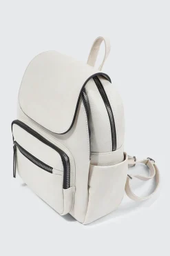Small Faux Leather Backpack