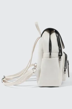 Small Faux Leather Backpack