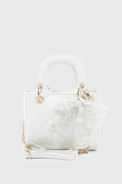 Small Tote Bag with Bow Detail