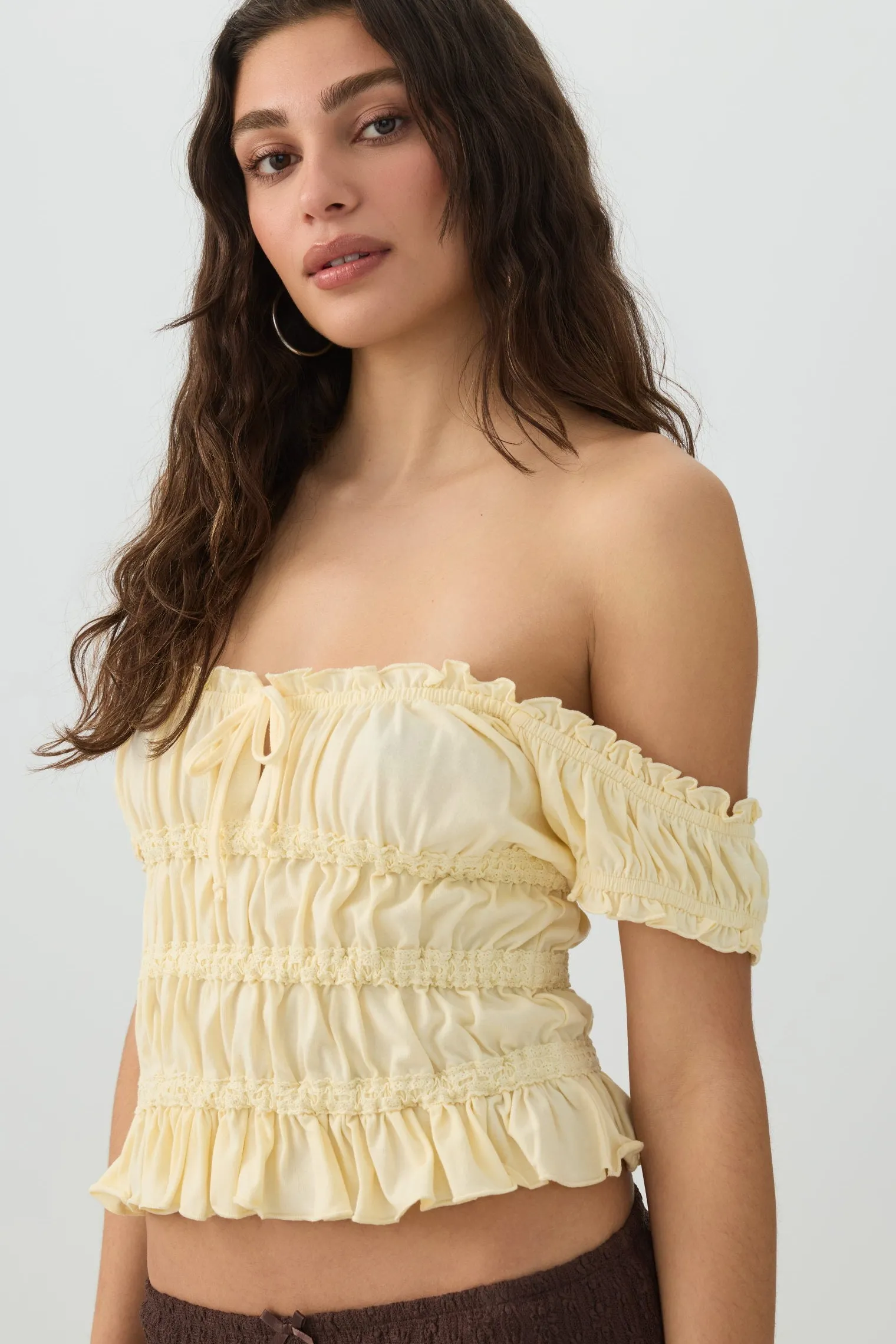 Smocked Crop Top