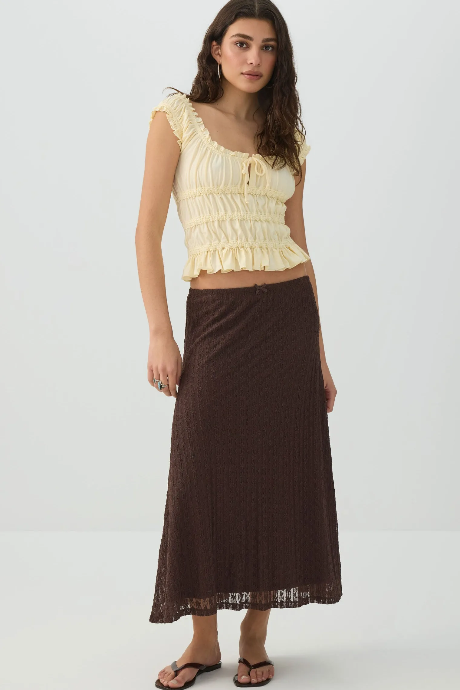 Smocked Crop Top