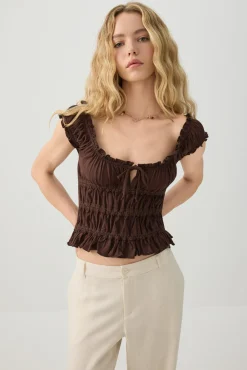 Smocked Crop Top
