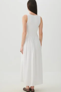 Smocked Halter Midi Dress