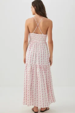 Smocked Tiered Maxi Dress