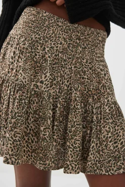 Smocked Waist Flowy Skort