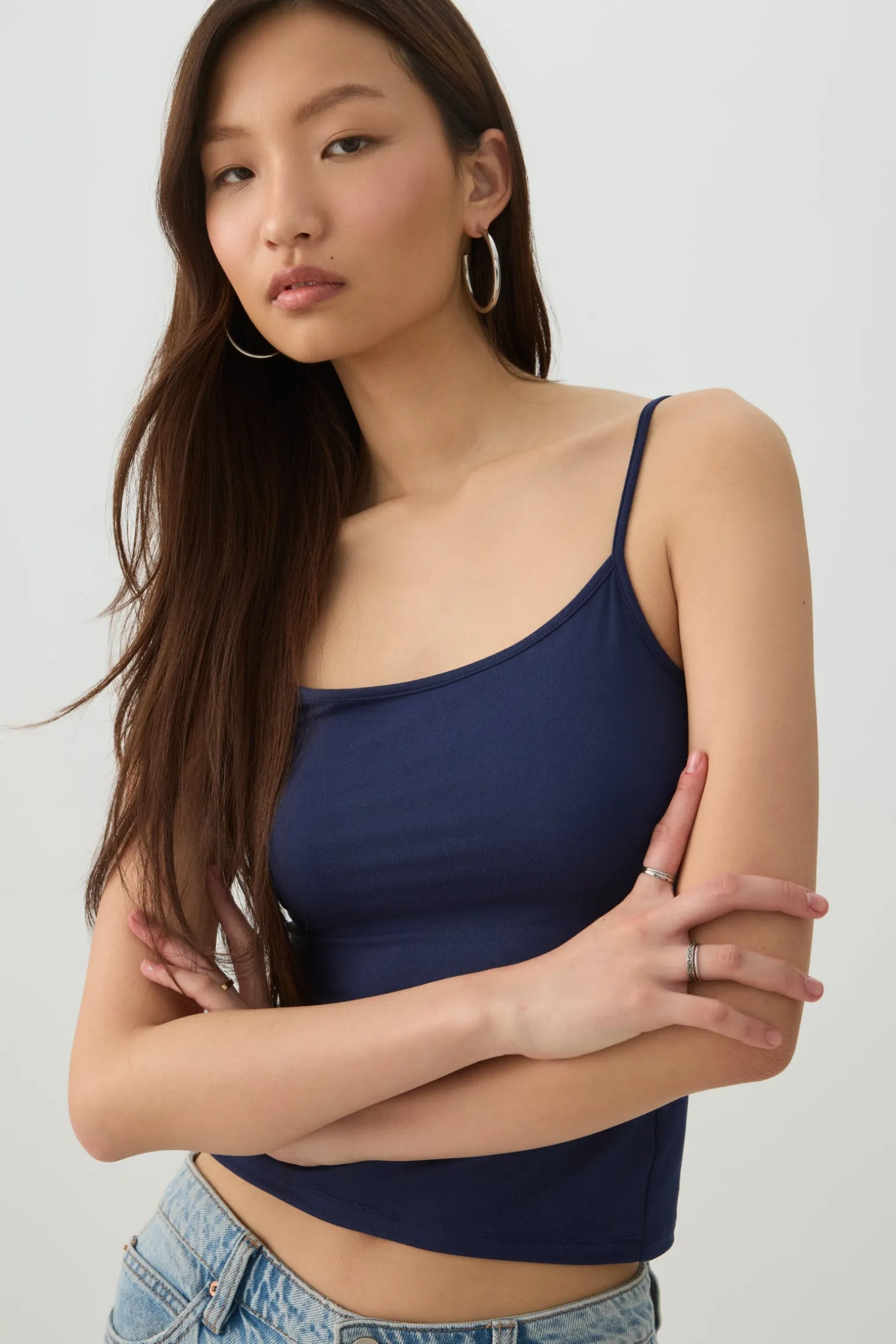 Smoothcore™ Scoop Neck Crop Tank Top